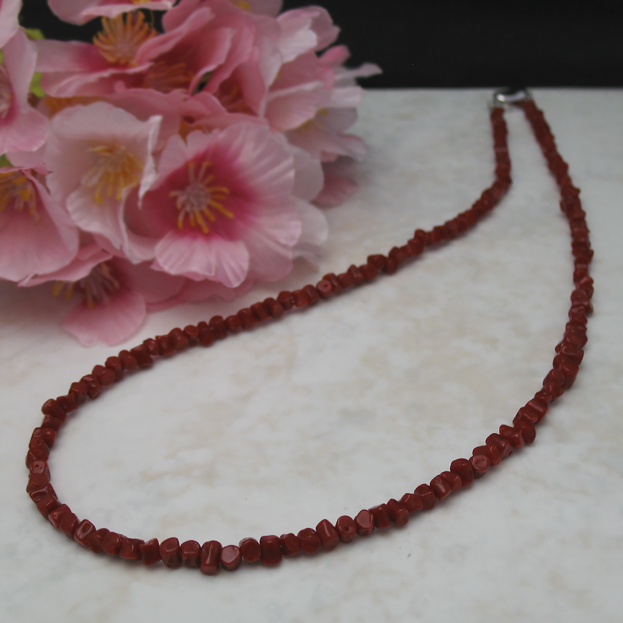 珊瑚ネックレス　血赤ではありません - 画像 (5)