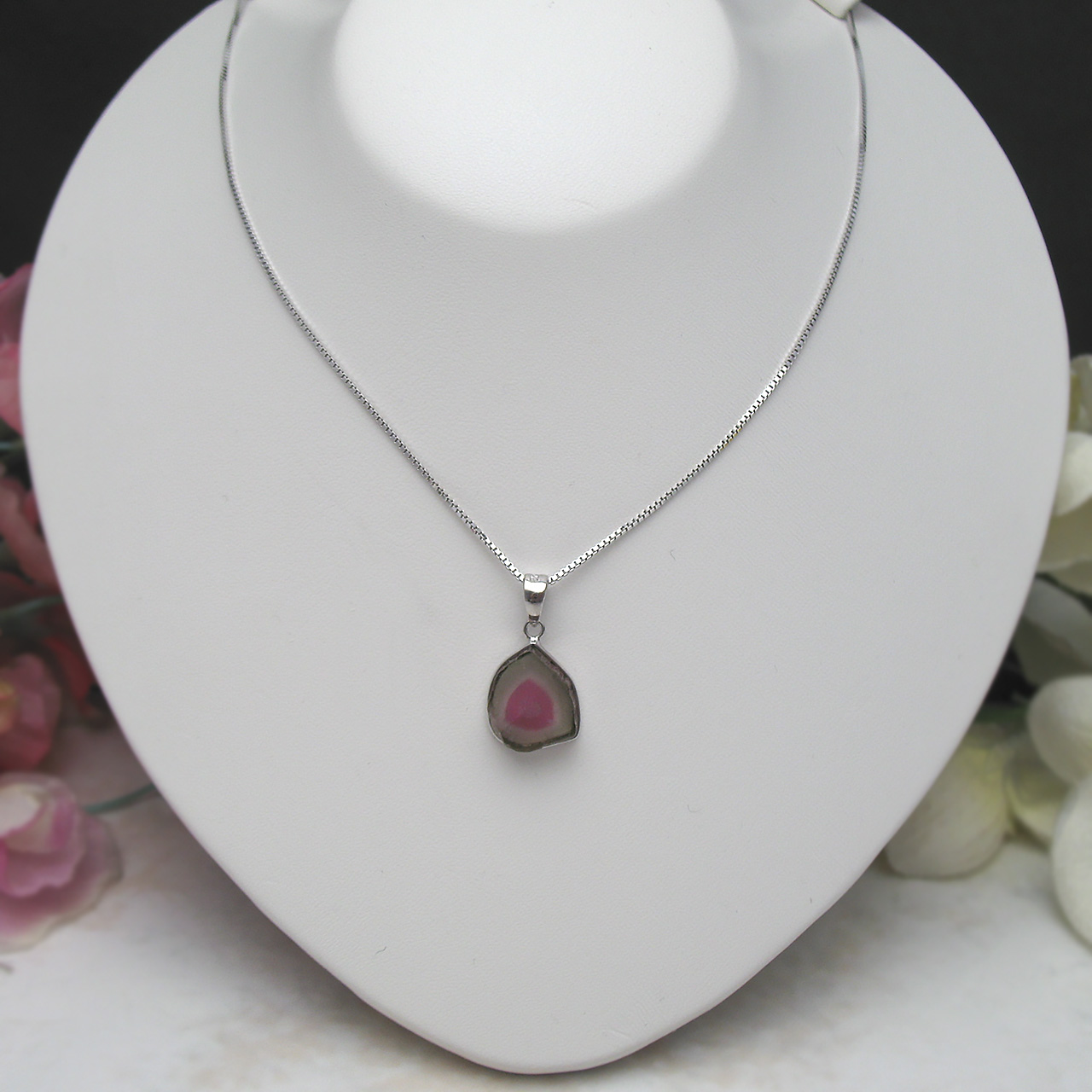 Bijoux fromsea ウォーターメロントルマリンペンダントSV - 画像 (2)