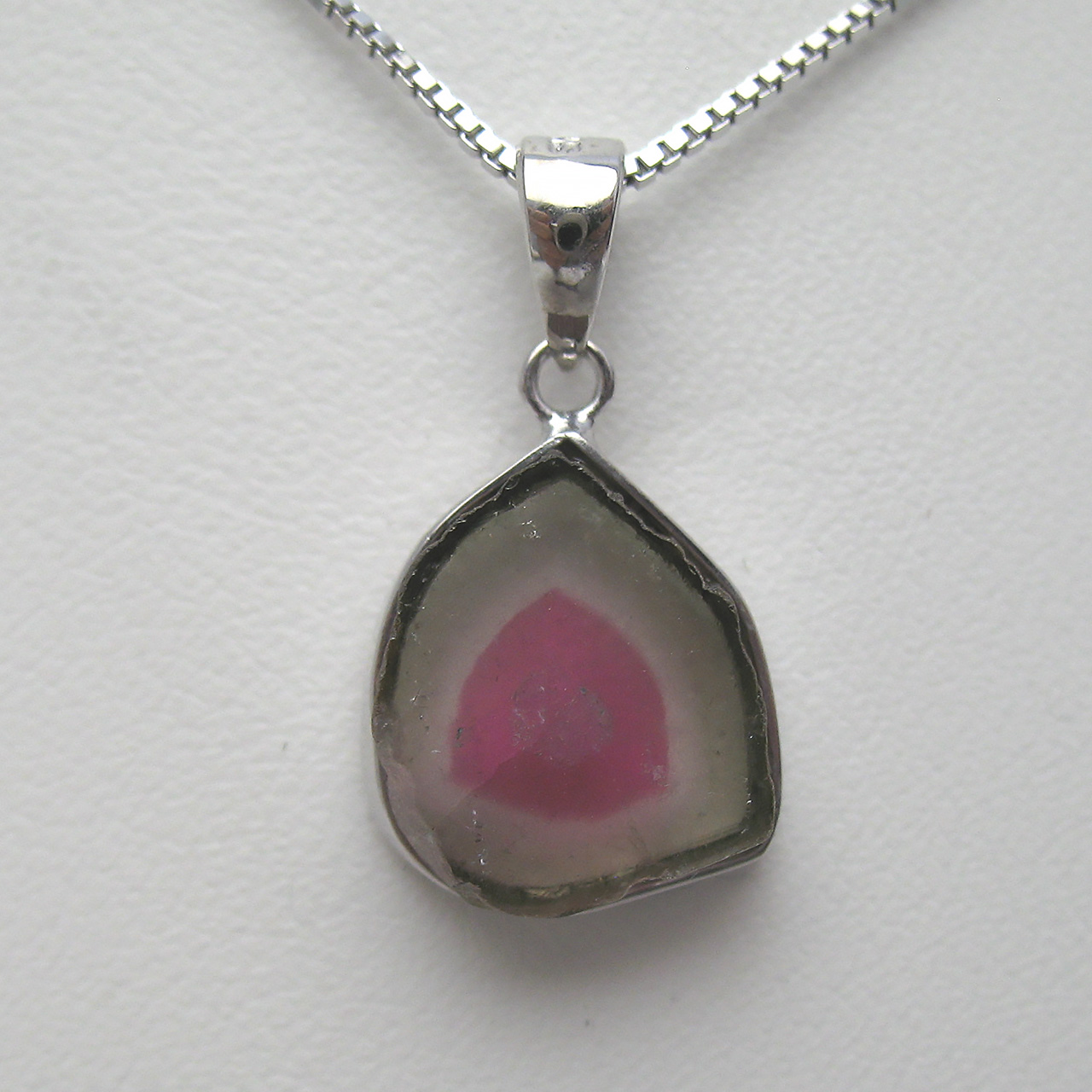Bijoux fromsea ウォーターメロントルマリンペンダントSV - 画像 (3)