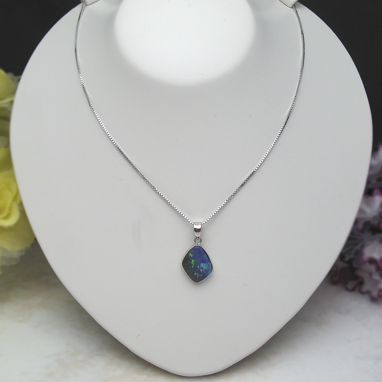 Bijoux fromsea ボルダーオパールペンダントSV - 画像 (2)