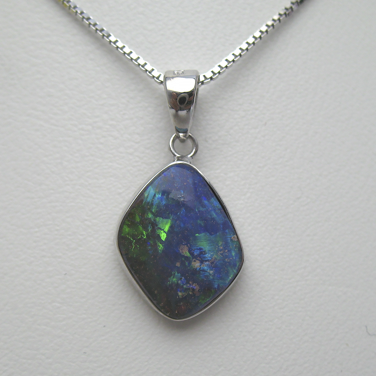 Bijoux fromsea ボルダーオパールペンダントSV - 画像 (3)