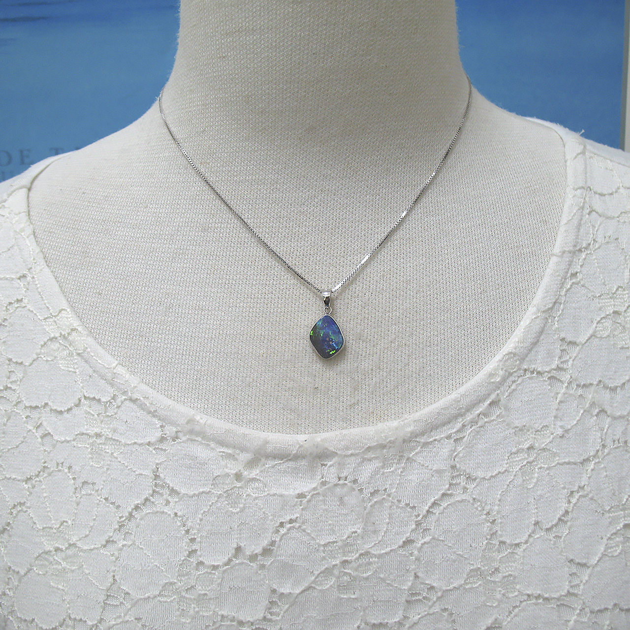 Bijoux fromsea ボルダーオパールペンダントSV - 画像 (7)