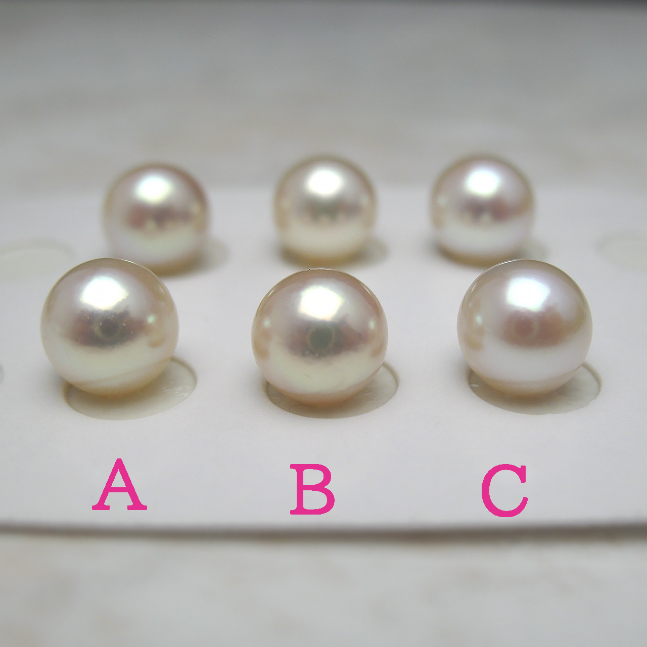 あこや無調色7ミリペアルースロゼカラー - 画像 (3)