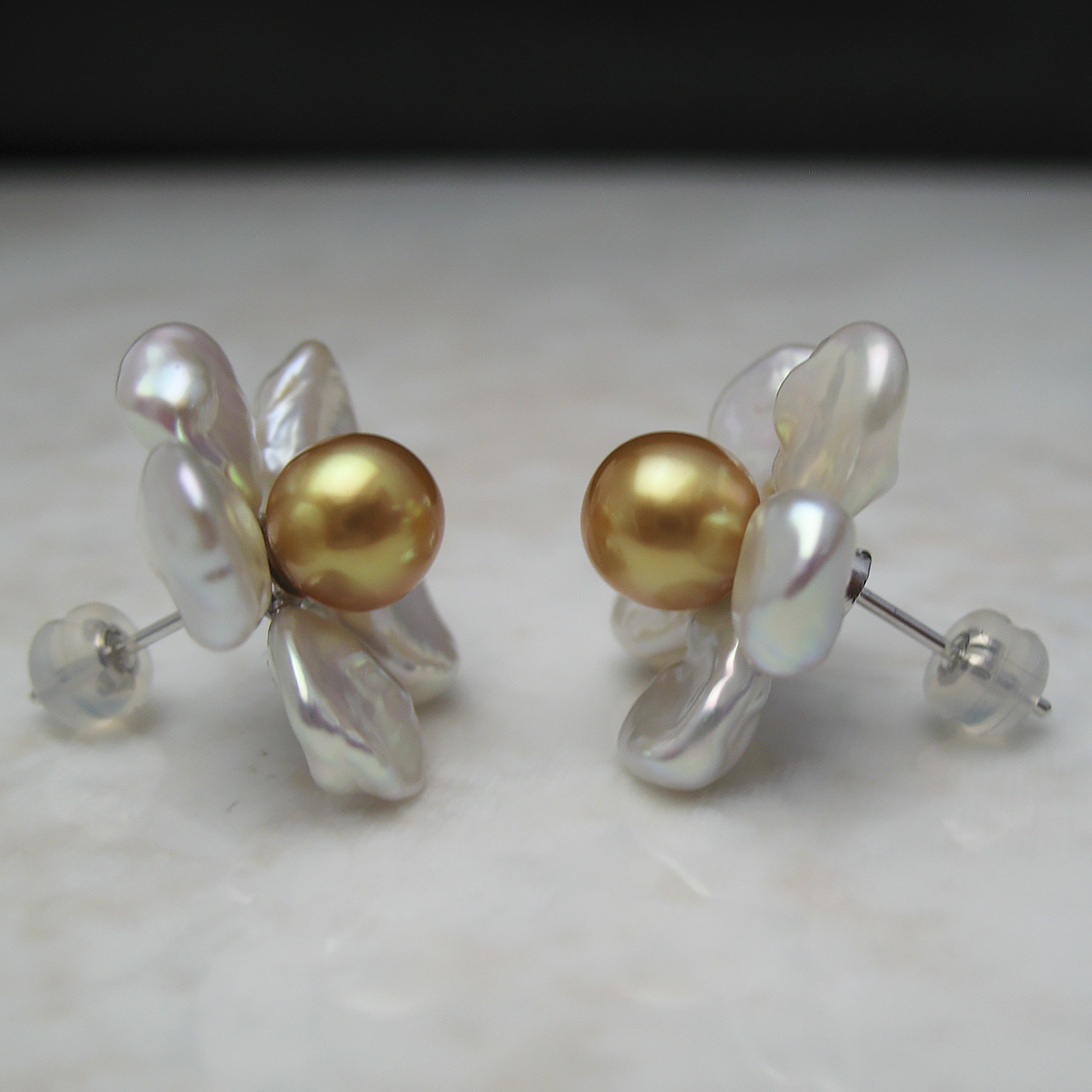 K14WG・SV　TimelessFlowerピアス - 画像 (3)