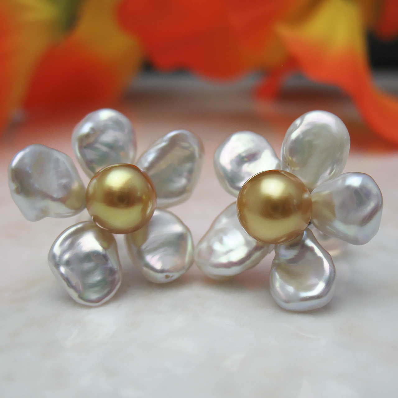 K14WG・SV　TimelessFlowerピアス - 画像 (5)