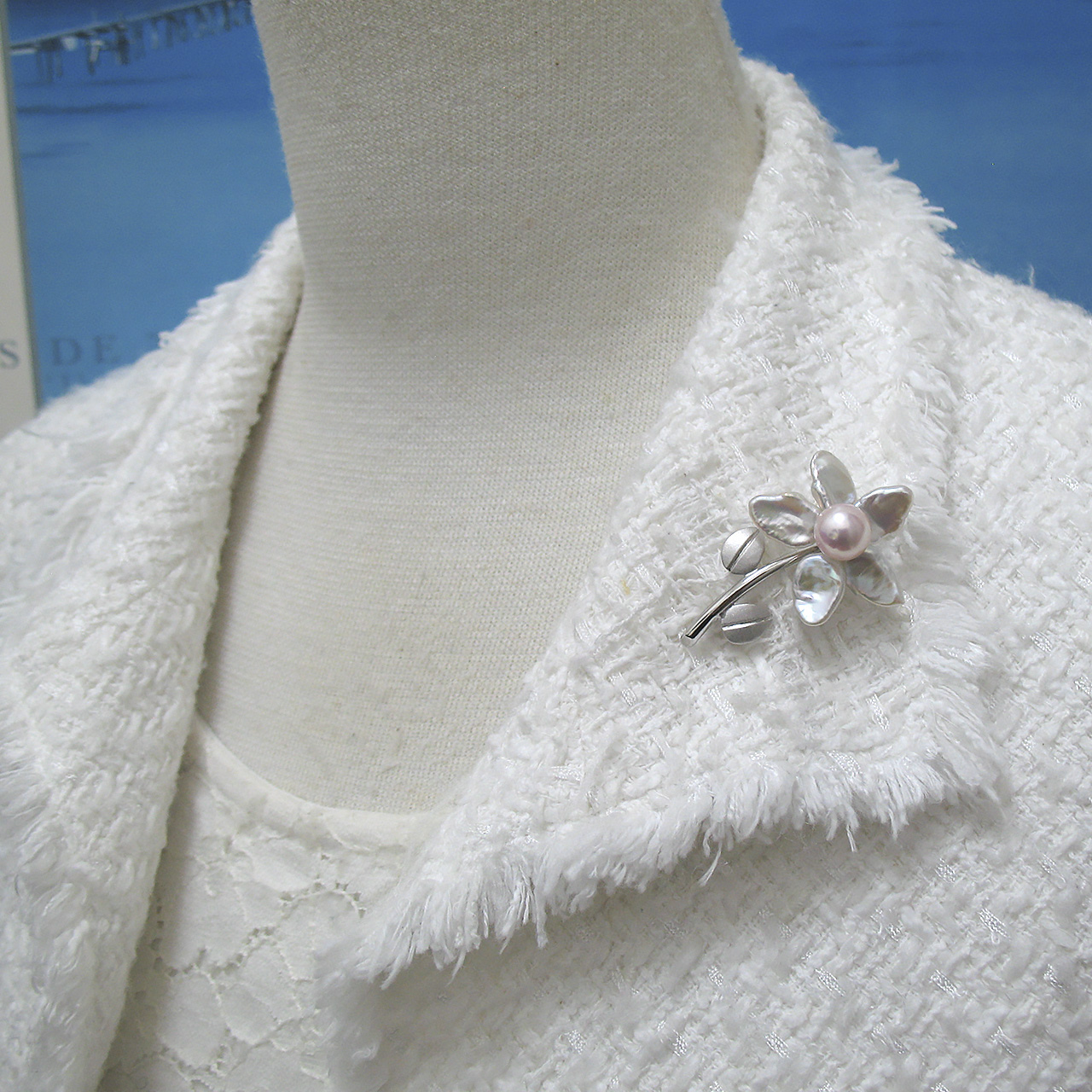 『TimelessFlower 花一輪 』ブローチ兼ペンダント - 画像 (6)