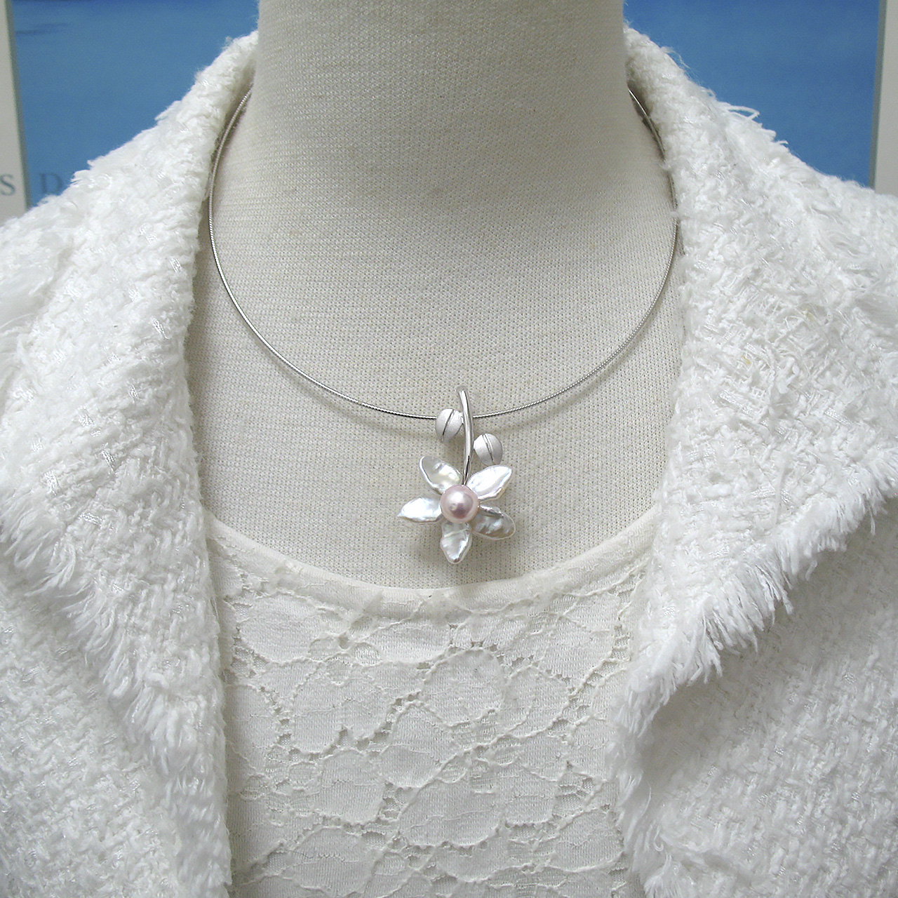 『TimelessFlower 花一輪 』ブローチ兼ペンダント - 画像 (7)