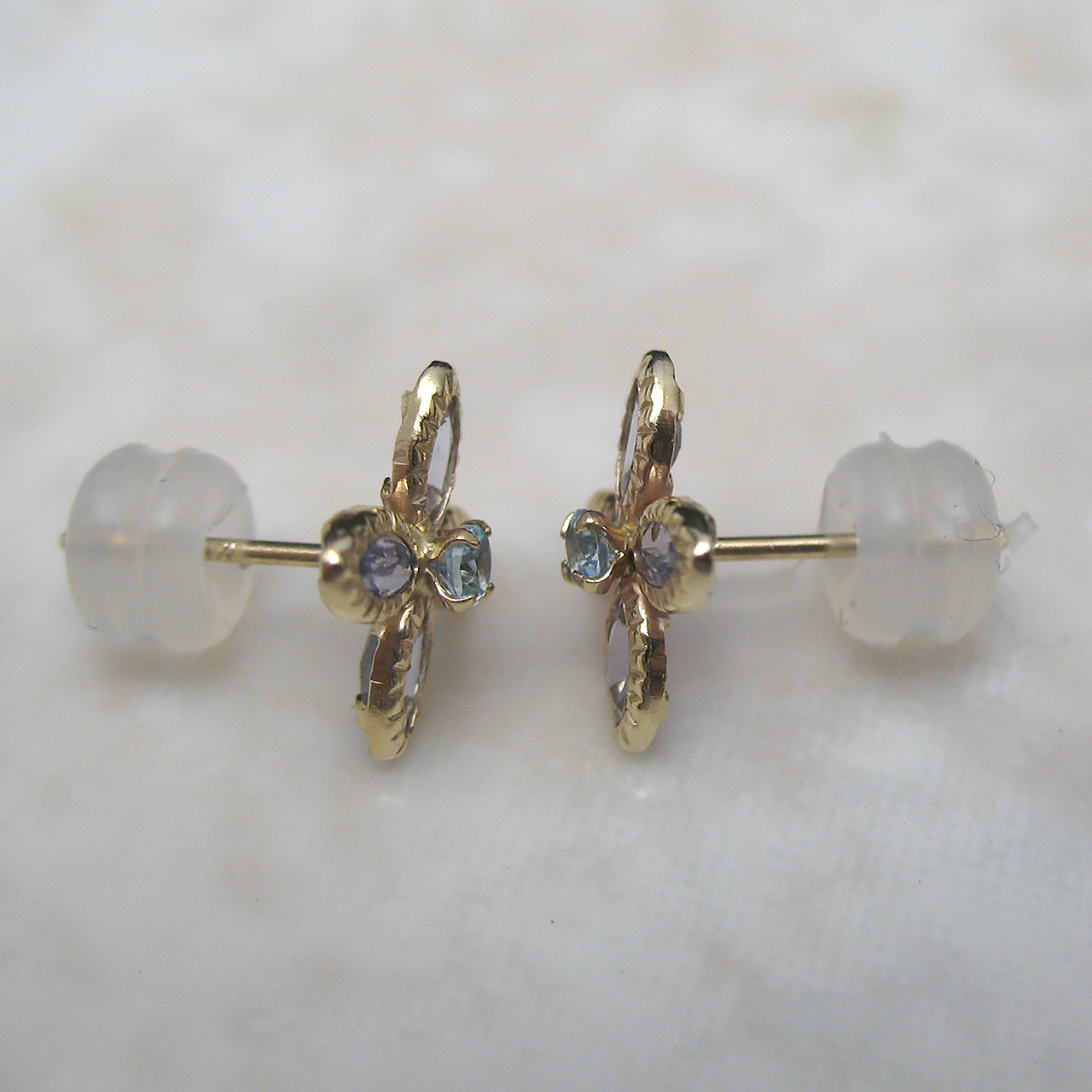 Bijoux fromsea K10タンザナイト・ブルートパーズピアス - 画像 (3)