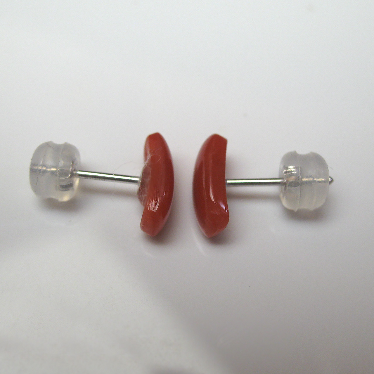 Bijoux fromsea K14WG血赤珊瑚 ピアス - 画像 (3)